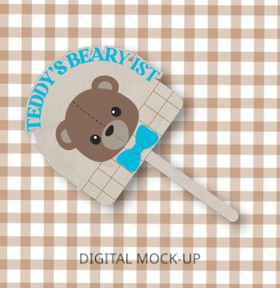 BEARY 1ST CAKE TOPPER