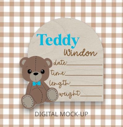 BEARY (BIRTH DETAILS) ANNOUNCEMENT PLAQUE