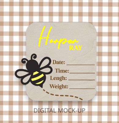 BEE (BIRTH DETAILS) ANNOUCEMENT PLAQUE