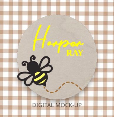 BEE NAME BIRTH PLAQUE