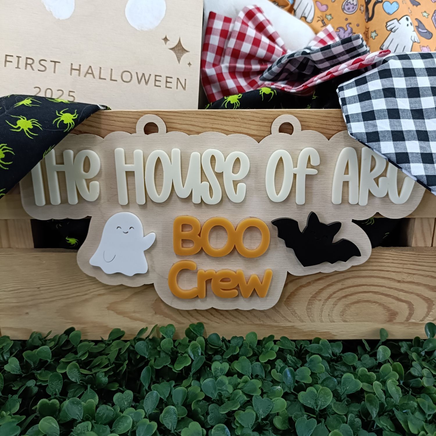 Boo Crew Halloween Plaque