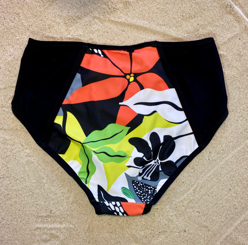 HIGH WAISTED BIKINI BRIEFS: Tangerine