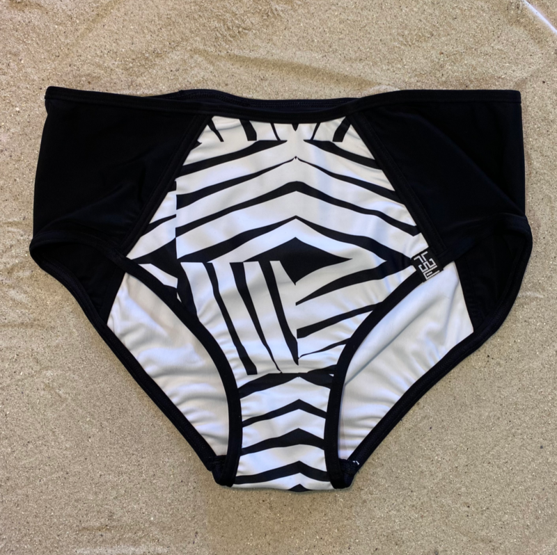 HIGH WAISTED BIKINI BRIEFS: Tribal