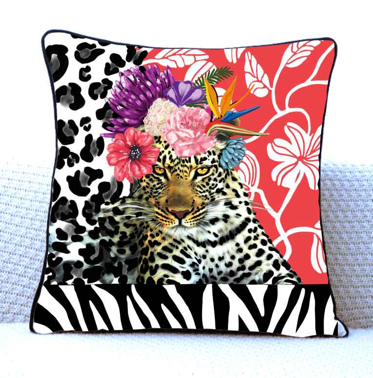 THE FRIDA LEOPARD - Tangerine