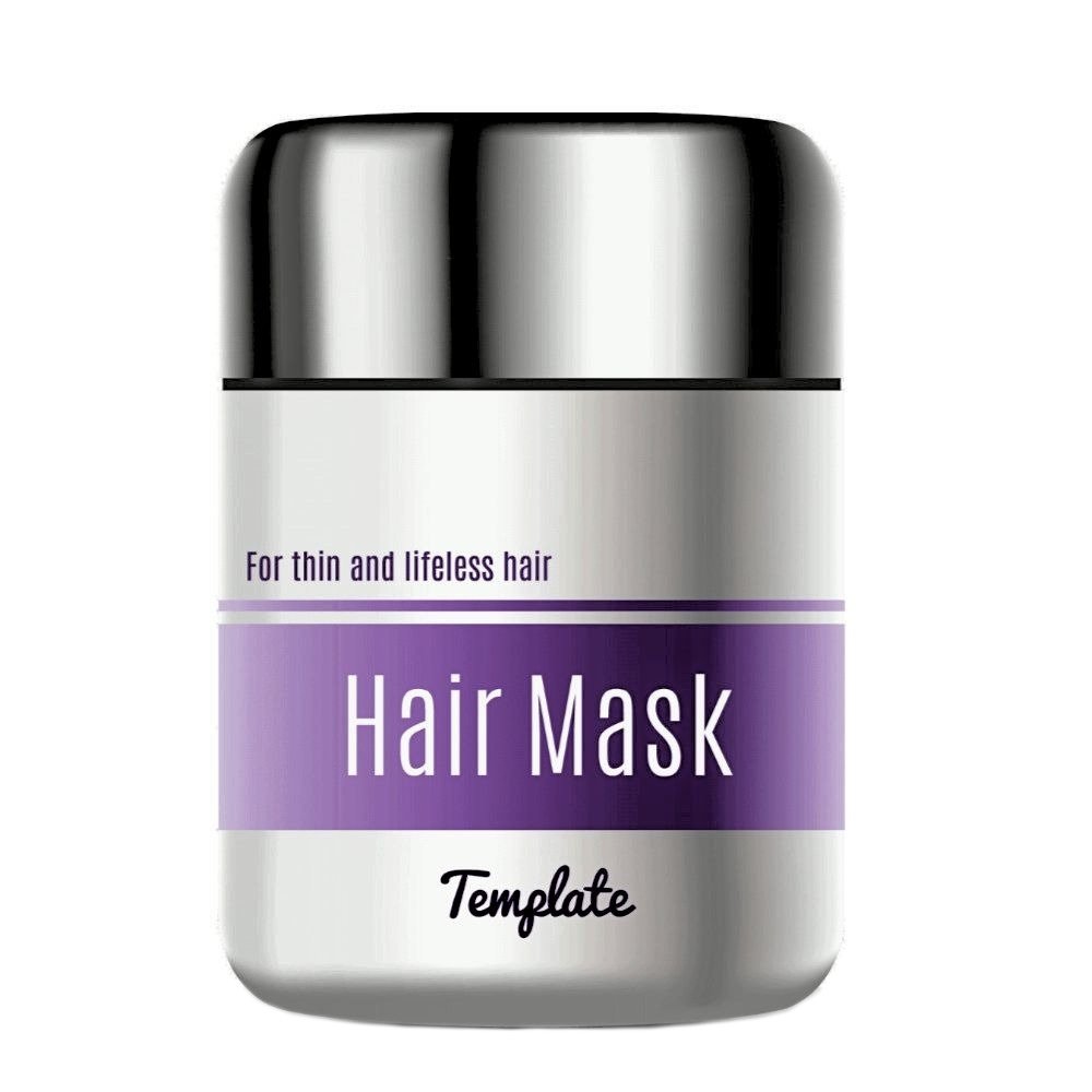 Hårmaske Purple template