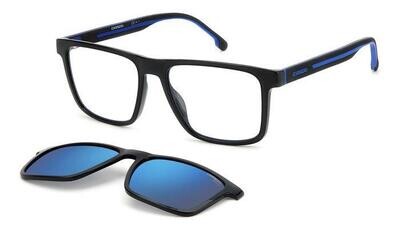 Carrrera rettangolare nero-blu clip-on Carrrera rettangolare nero-blu clip-on
