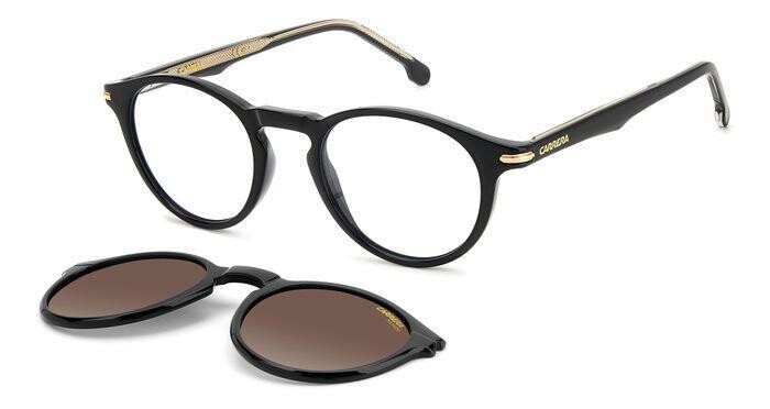 Carrera rotondo nero-oro clip-on Carrera rotondo nero-oro clip-on
