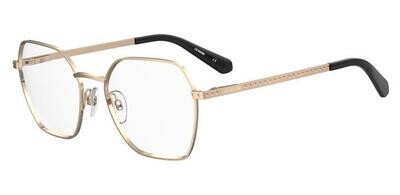 Moschino Love ottagonale oro con asta a cuori Moschino Love ottagonale oro con asta a cuori
