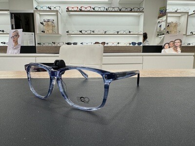 Eco Italiano rettangolare azzurro trasparente Eco Italiano rettangolare azzurro trasparente