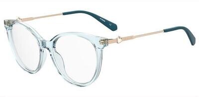 Moschino Love tondi azzurri trasparenti Moschino Love tondi azzurri trasparenti