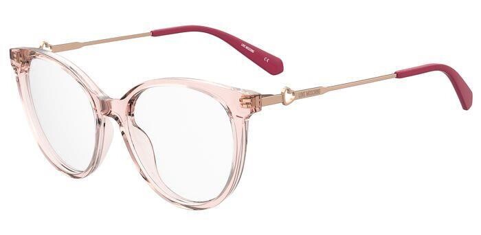 Moschino Love tondi rosa trasparenti