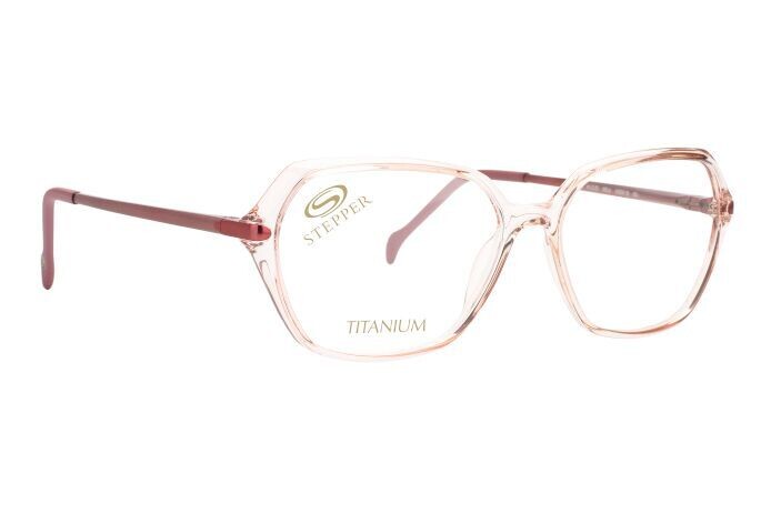 Stepper squadrato grande rosa trasparente