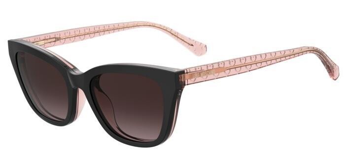 Moschino Love a gatto nero-rosa con clip-on