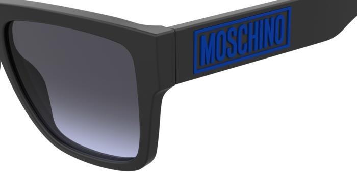 Moschino da sole squadrato nero-blu