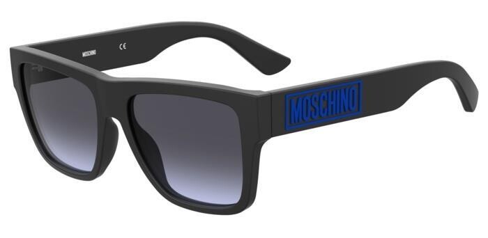Moschino da sole squadrato nero-blu Moschino da sole squadrato nero-blu