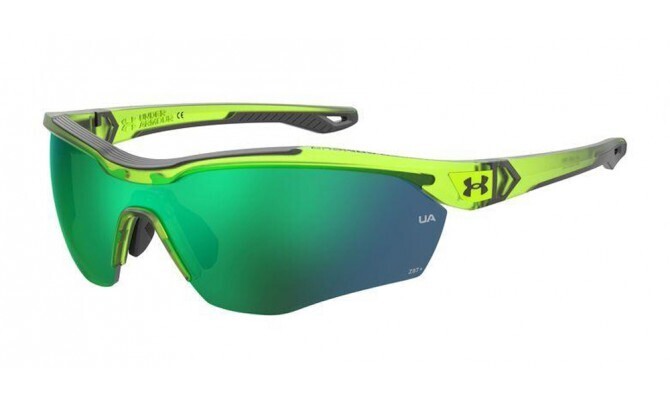 UNDER ARMOUR da sole maschera verde specchiato adatto per running e golf