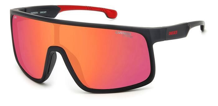 CARRERA DUCATI da sole maschera nero-rosso specchiato adatto per motociclisti.