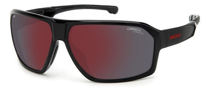CARRERA DUCATI da sole maschera nero-rosso polarizzato specchiato adatto per motociclismo e ciclisti.