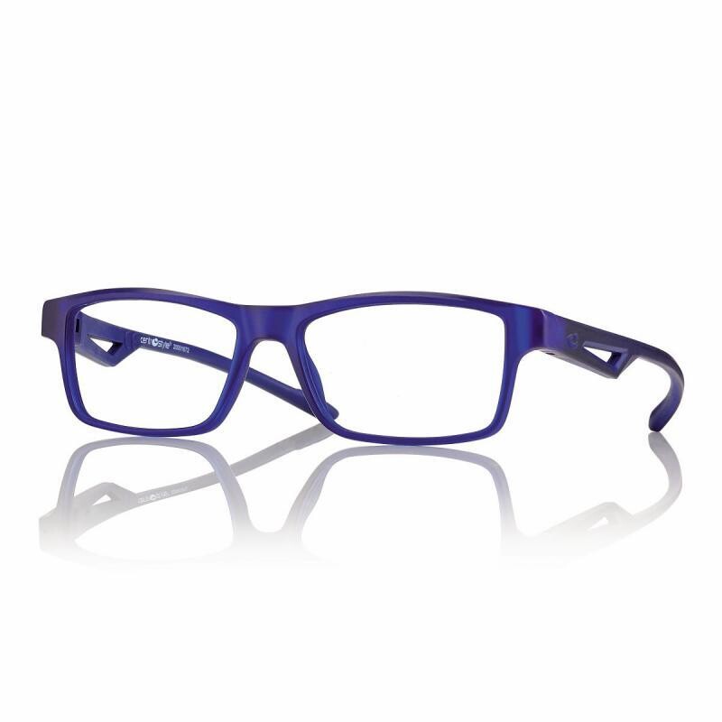 Centro Style occhiale in gomma squadrato basso blu Centro Style occhiale in gomma squadrato basso blu