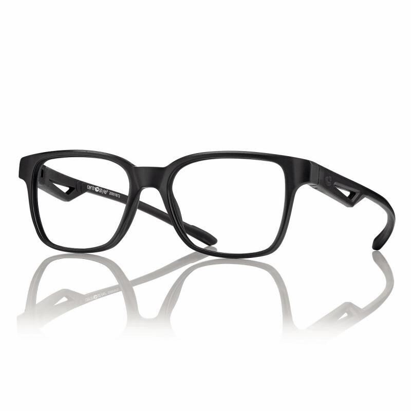 Centro Style occhiale in gomma squadrato nero