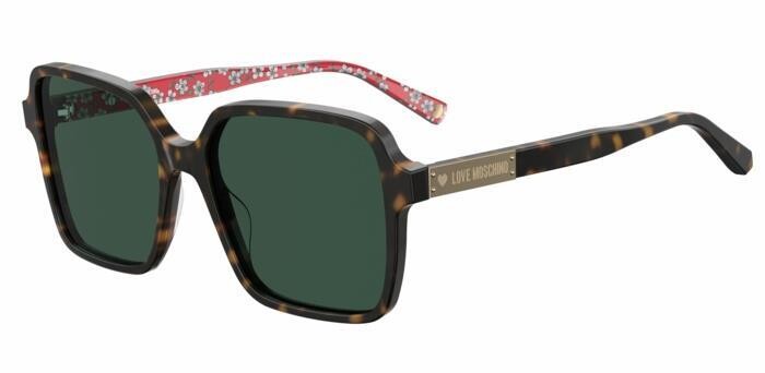 Moschino Love da sole squadrato con lente verde Moschino Love da sole squadrato con lente verde