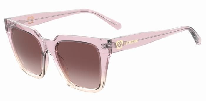 Moschino Love da sole squadrato sfumato rosa-bianco Moschino Love da sole squadrato sfumato rosa-bianco