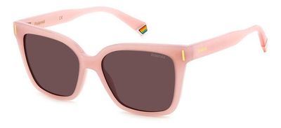 Polaroid da sole squadrato rosa