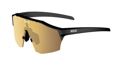 KOO avvolgente nero con lenti oro, adatto per chi va in bici.