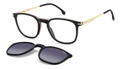 Carrera tondeggiante nero clip-on Carrera tondeggiante nero clip-on