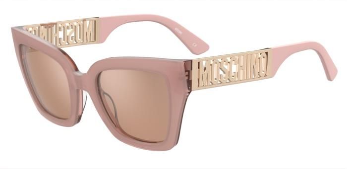 Moschino da sole squadrato rosa