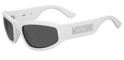 Moschino da sole a gatto avvolgente bianco Moschino da sole a gatto avvolgente bianco