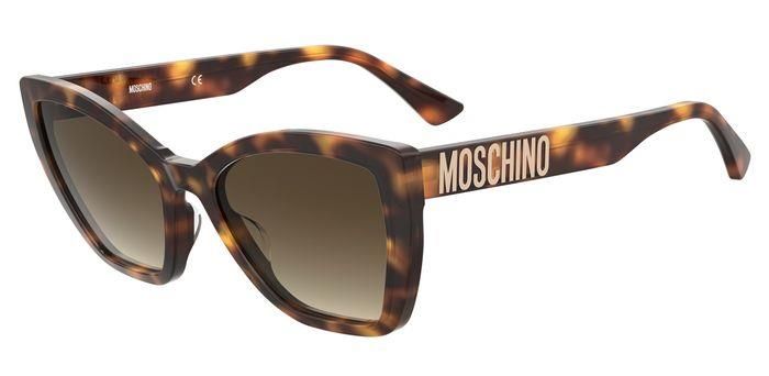 Moschino da sole rettangolari avana Moschino da sole rettangolari avana
