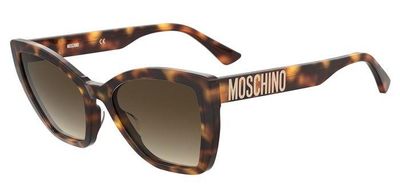 Moschino da sole rettangolari avana Moschino da sole rettangolari avana