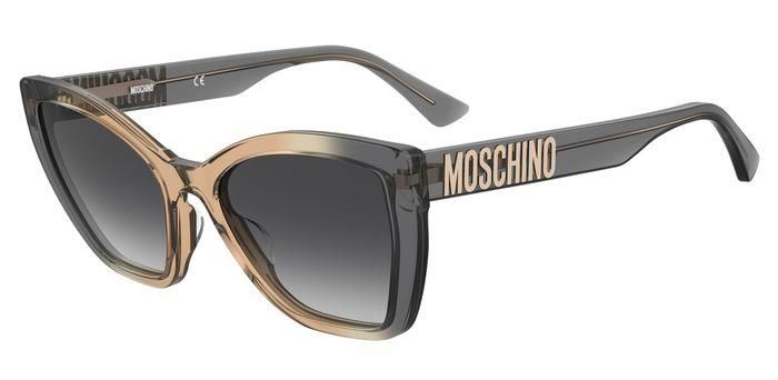 Moschino da sole rettangolari avana ochre Moschino da sole rettangolari avana ochre