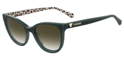 Moschino Love da sole a gatto verde Moschino Love da sole a gatto verde