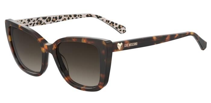 Moschino Love da sole a farfalla avana-leopardata Moschino Love da sole a farfalla avana-leopardata