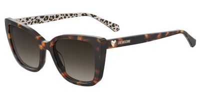 Moschino Love da sole a farfalla avana-leopardata Moschino Love da sole a farfalla avana-leopardata