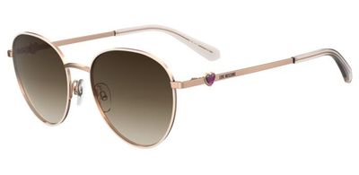 Moschino Love da sole rotondi oro-cuore rosa Moschino Love da sole rotondi oro-cuore rosa
