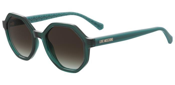 Moschino Love da sole ottagonale verde