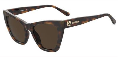Moschino Love da sole squadrato avana Moschino Love da sole squadrato avana