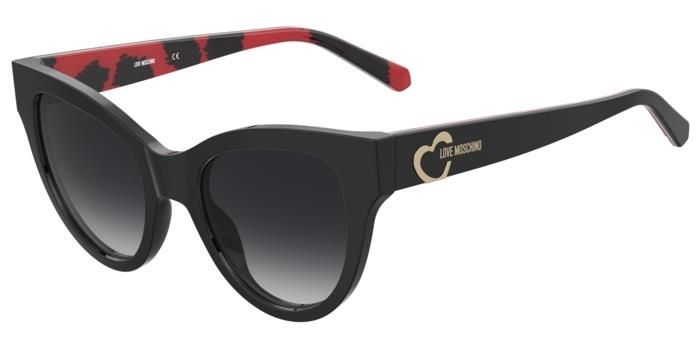 Moschino Love da sole a gatto nero-rosso