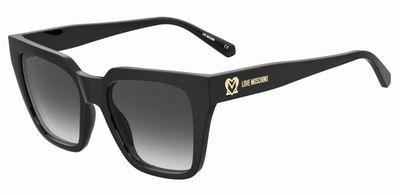 Moschino Love da sole squadrato grande nero Moschino Love da sole squadrato grande nero