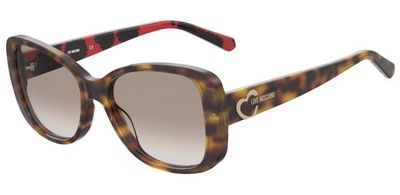 Moschino Love da sole squadrato avana-nero/rosso Moschino Love da sole squadrato avana-nero/rosso