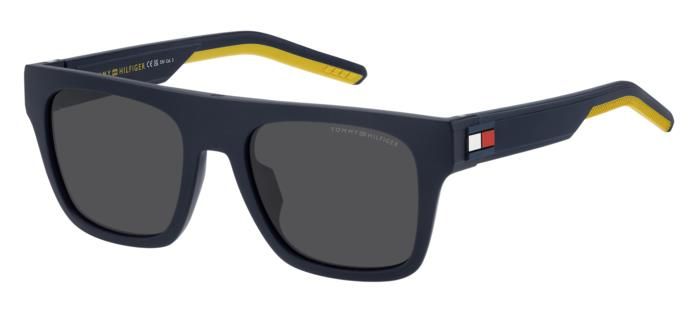 Tommy Hilfiger rettangolare flat top blu-giallo