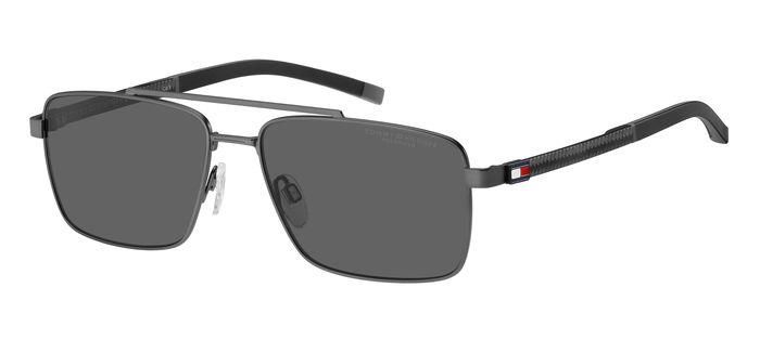 Tommy Hilfiger squadrato doppio ponte grigio