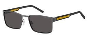 Tommy Hilfiger squadrato in metallo grigio Tommy Hilfiger squadrato in metallo grigio