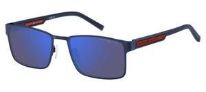 Tommy Hilfiger squadrato in metallo blu rosso Tommy Hilfiger squadrato in metallo blu rosso