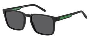 Tommy Hilfiger squadrato sottile alto nero-verde Tommy Hilfiger squadrato sottile alto nero-verde