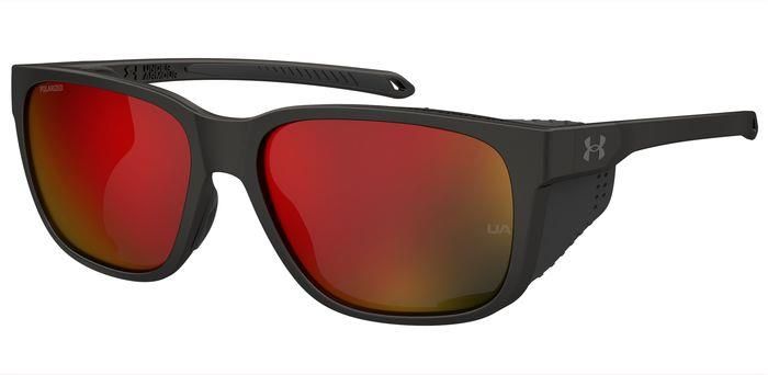 UNDER ARMOUR da sole nero-rosso con parasole, ideali per golf e tennis.