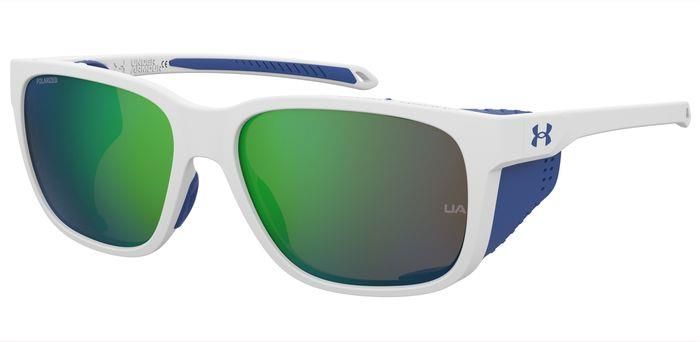 UNDER ARMOUR da sole bianco-verde con parasole, ideali per golf e tennis.